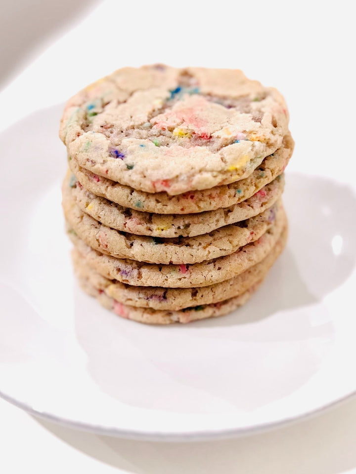 A stack of delicious Unicorn Magic Cookies by Turtle Tracks