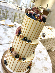3 Tier Cakes:  Buttercream Finish (florals & decor not included)